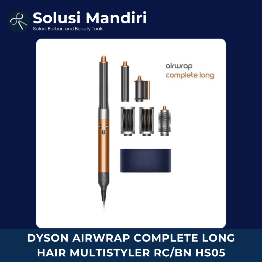 Dyson Airwrap Complete Long Hair Multistyler HS05 Copper - Catok Curly Blow/Alat Salon/Catok Multifu