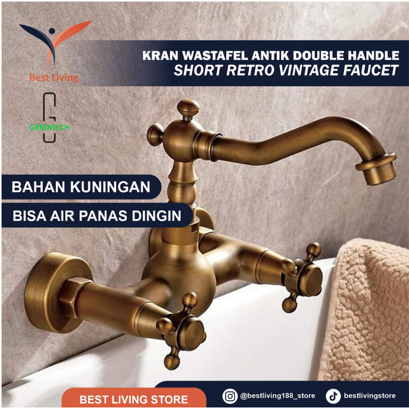KRAN WASTAFEL ANTIK RETRO VINTAGE KLASIK PREMIUM