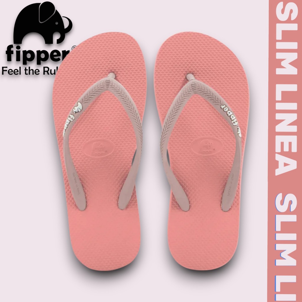 FIPPER SANDAL SLIM LINEA PINK SALMON / PINK SACHET - sandal jepit wanita
