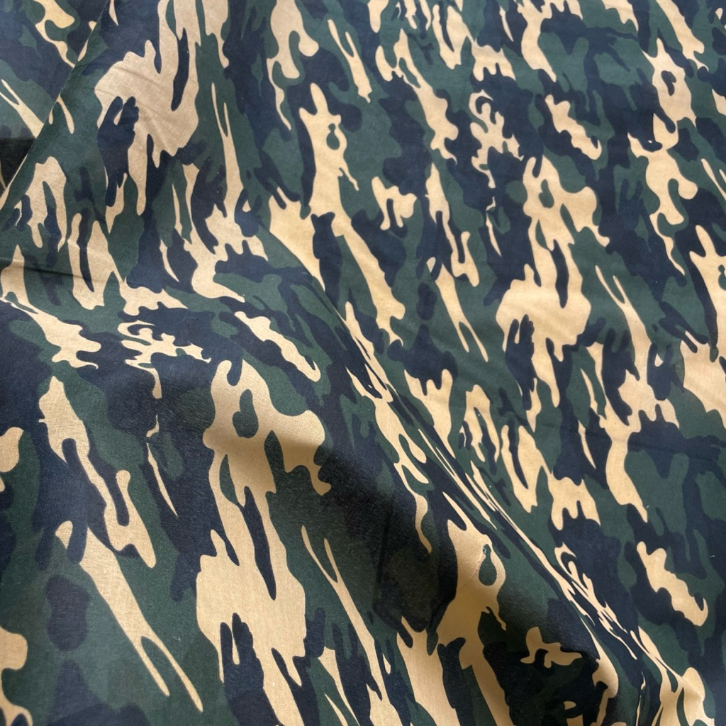 kain katun kanvas tipis nerawang/kain katun kanvas motif