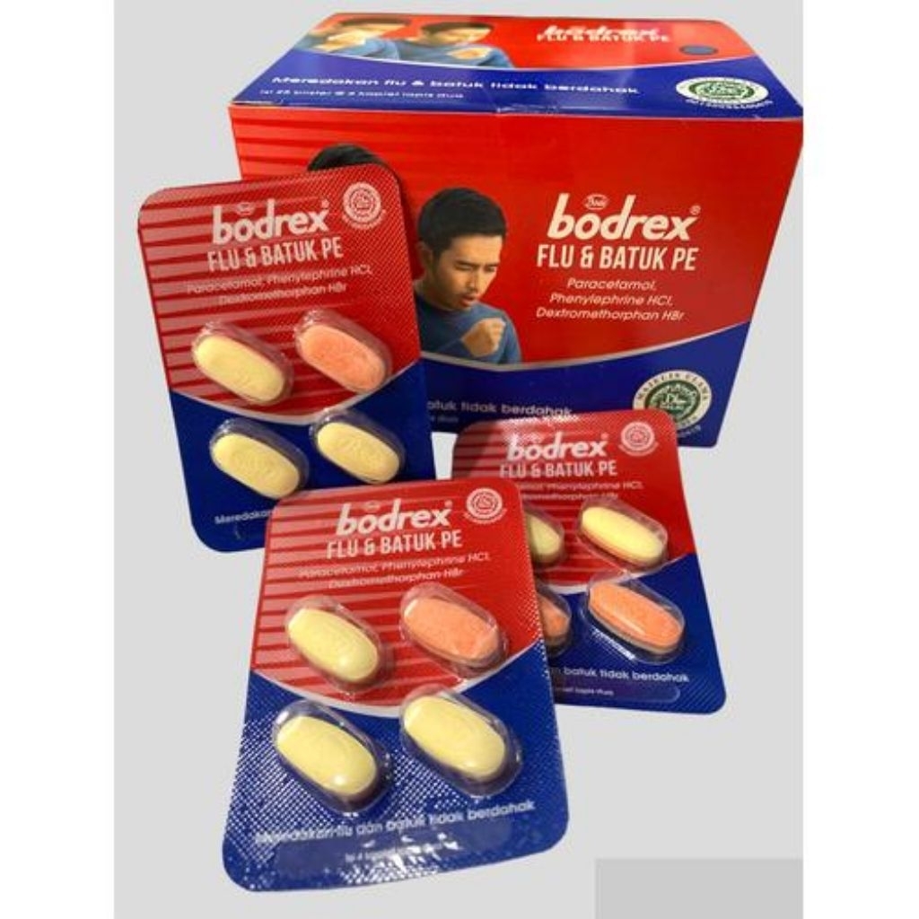 BODREX FLU DAN BATUK BODREX BIRU 1 BOX MURAH ISI 100 KAPLET