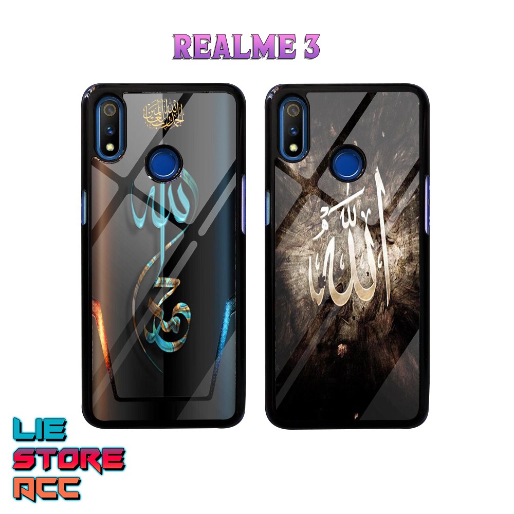 Case Realme 3 Case Hp Realme 3 Premium Glossy liestore_acc Casing [ Kaligrafi ] Casing Hp Realme 3 A