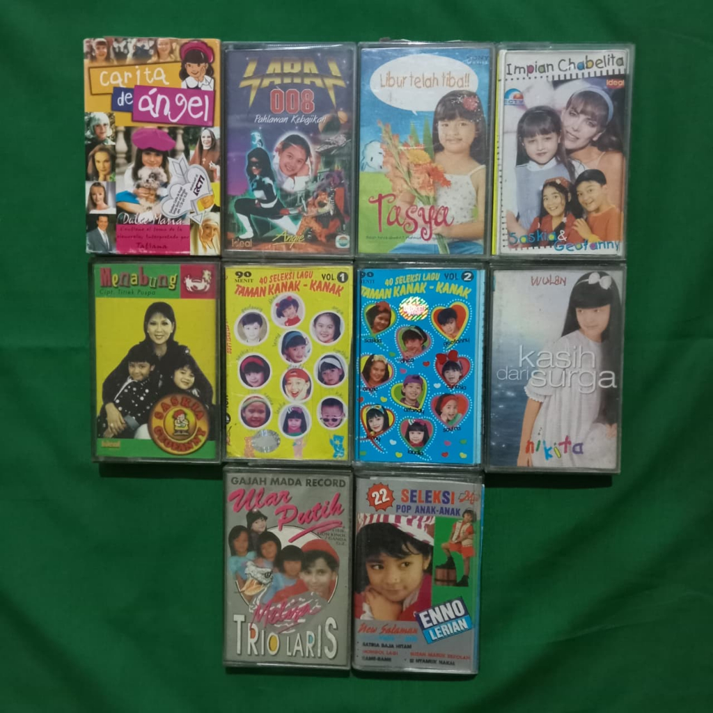 [USED ITEMS] Kaset Pita Original - Anak-Anak Indo - Tasya - Saras 008 - Telenovela - Carita De Angel