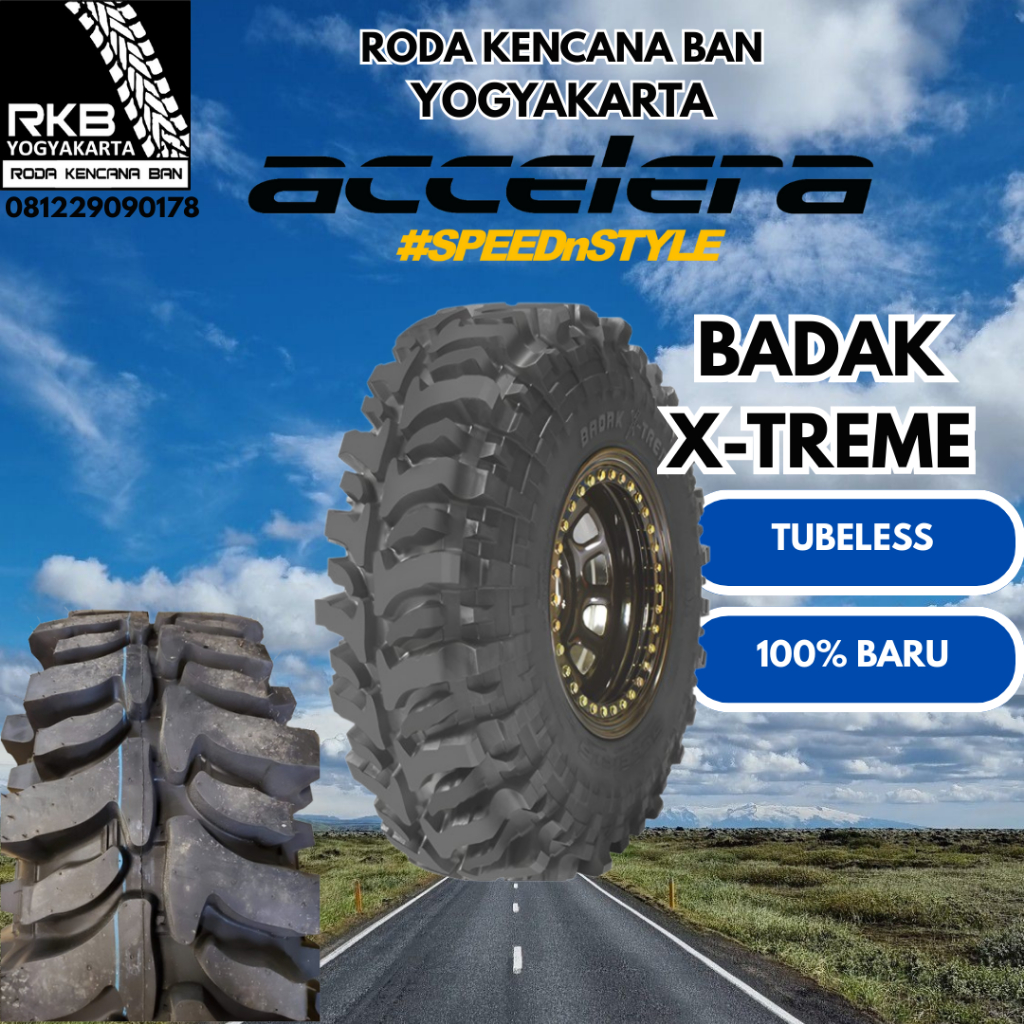 Accelera Badak Extreme 35x10.5 R15 - Ban Mobil 4x4 WD Offroad