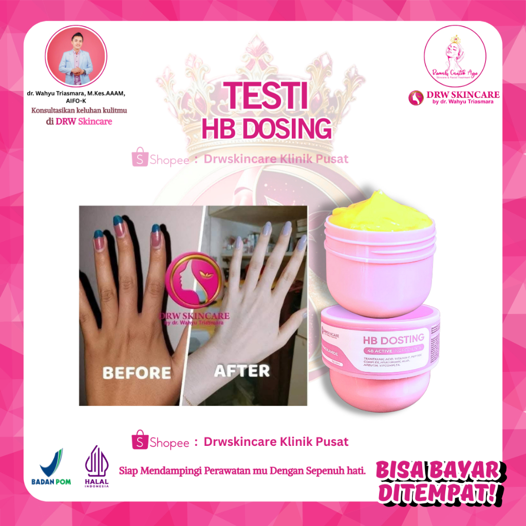 Drw Skincare HB Dosting Lotion BPOM Mencerahkan Kulit Ampuh BPOM [COD OK]