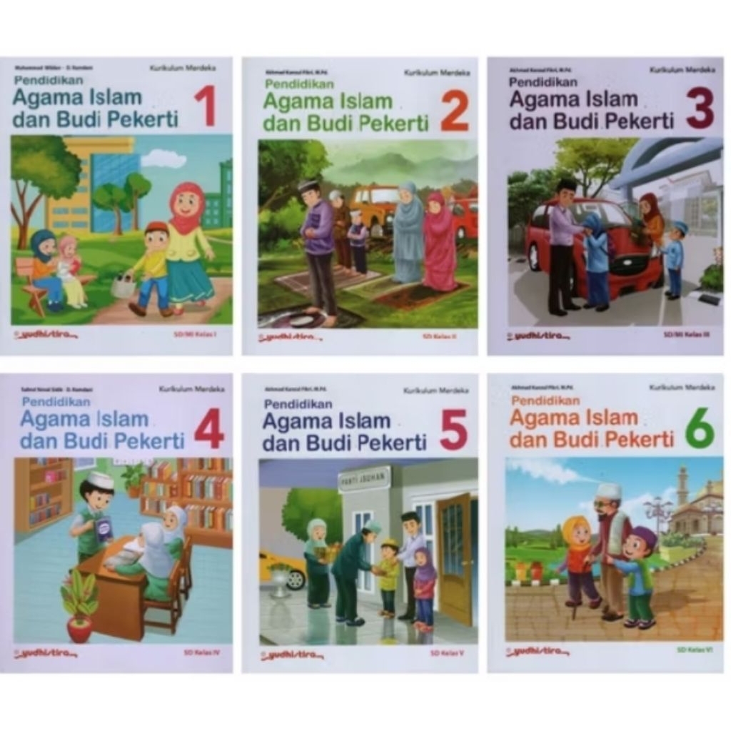 BUKU PENDIDIKAN AGAMA ISLAM DAN BUDI PEKERTI  UNTUK SD KELAS 1 2 3 4 5 6 KURIKULUM MERDEKA PENERBIT 