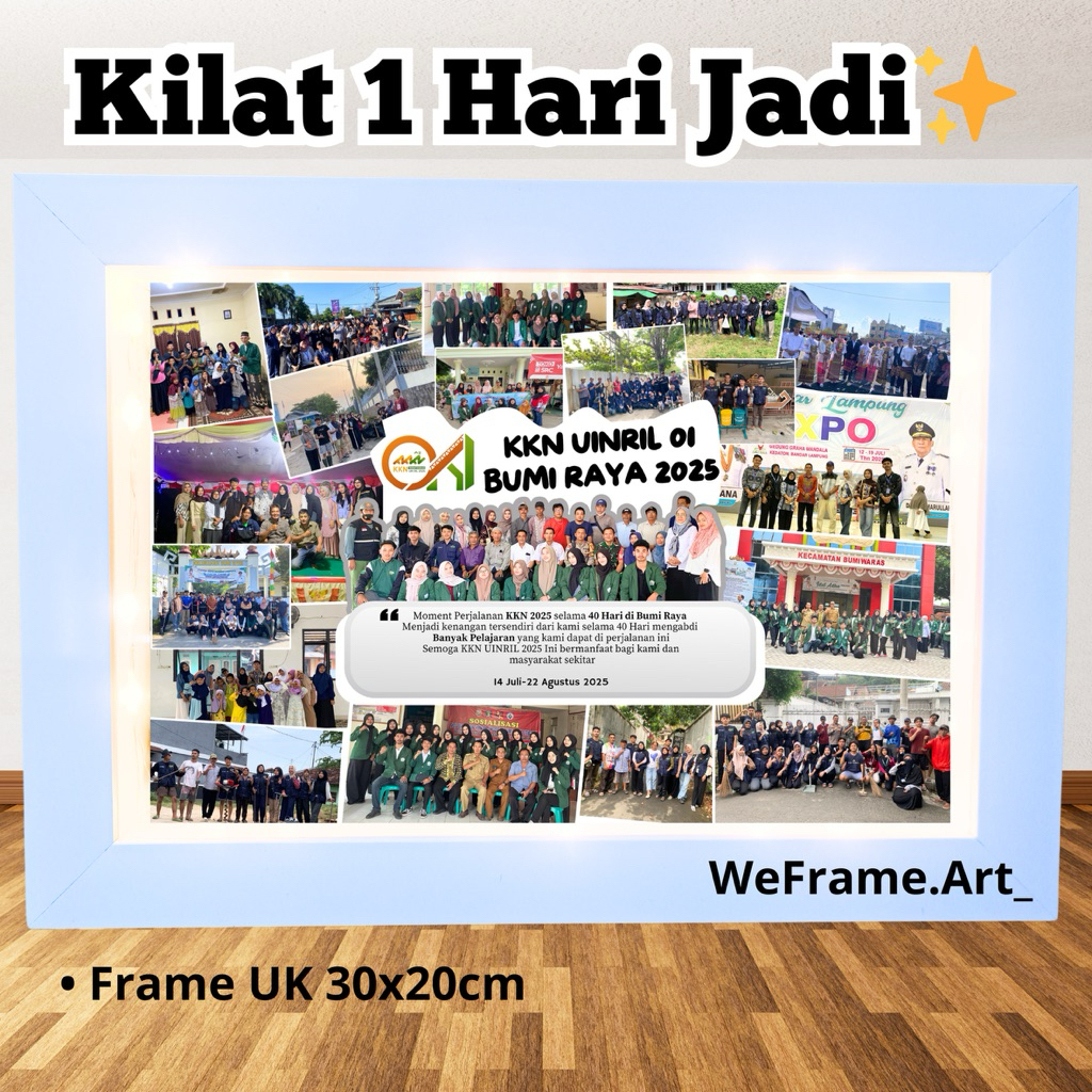 frame KKN / hadiah KKN / kado kenang kenangan KKN