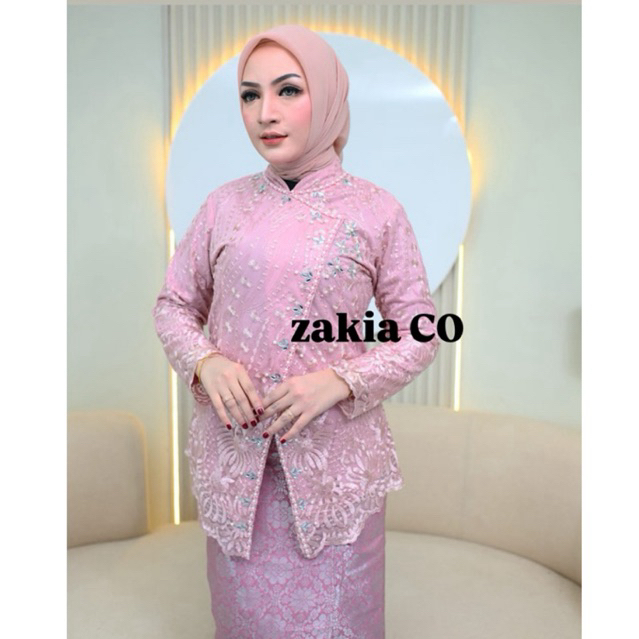 Kebaya Tunik Clarisa Payet/Kebaya Wisuda Lamaran/Tunangan Batik/ Baju Couple Kondangan/Terbaru Kebay