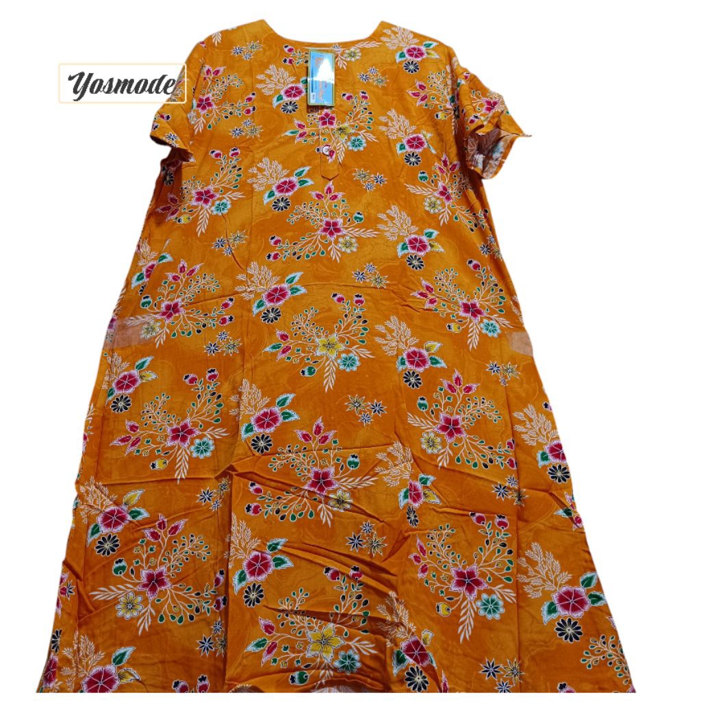 BATIK KENCANA UNGU DASTER 04 LEBEL BIRU ORIGINAL LENGAN PENDEK BUNSUI LD 120 CM DRESS SANTAI WANITA 