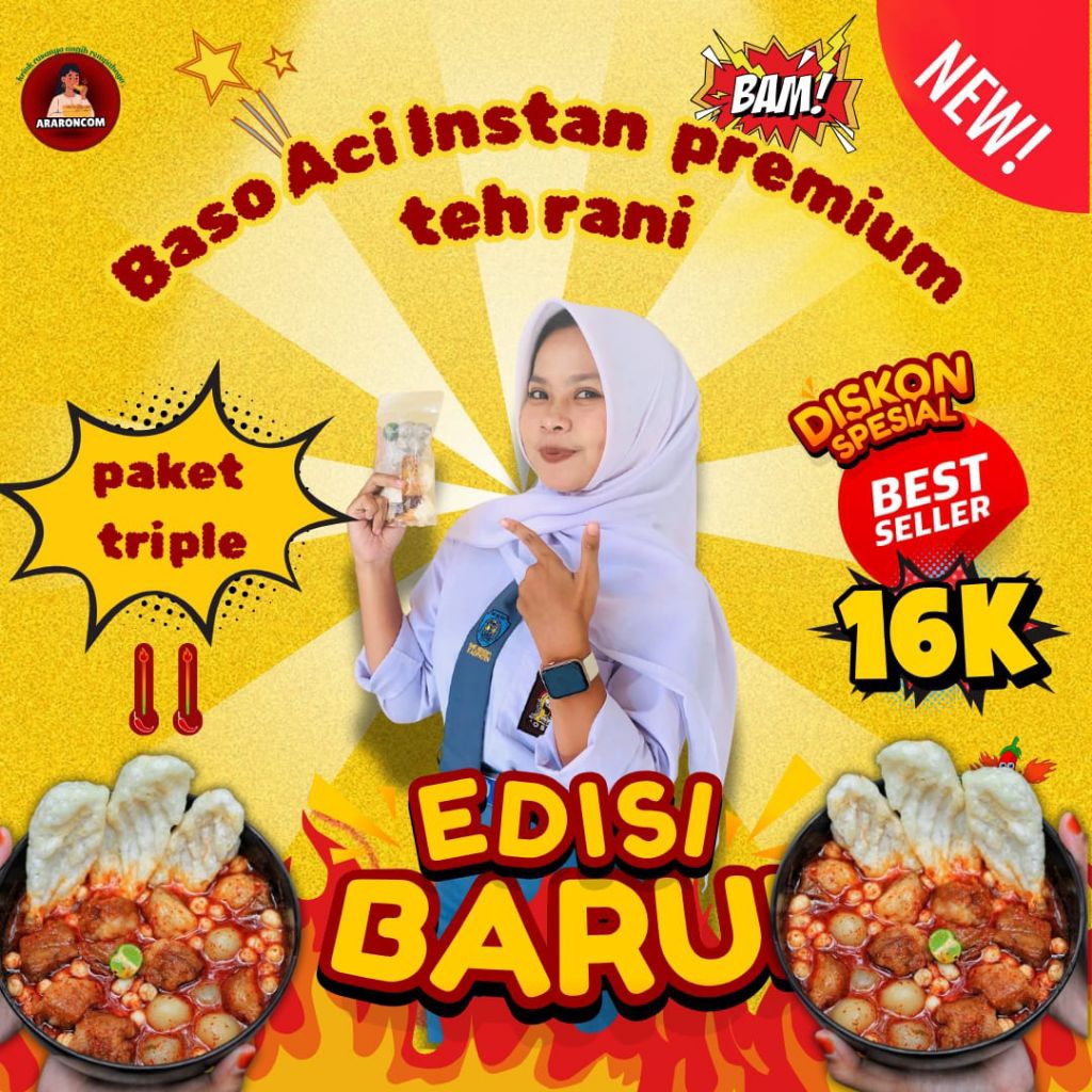 

Baso Aci Instan PREMIUM buatan Teh Rani ASLI 100% Murce Murce