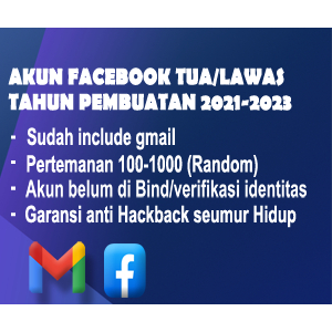 Akun fb tua / lawas old rawatan bergaransi