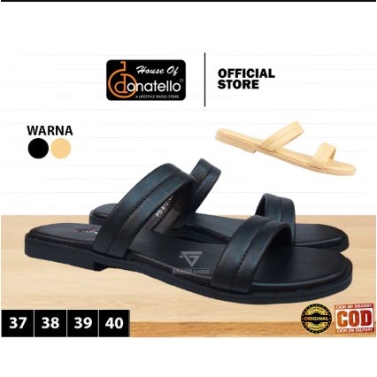 Donatello sandal sendal flip flop ringan casual kasual wanita perempuan ORIGINAL