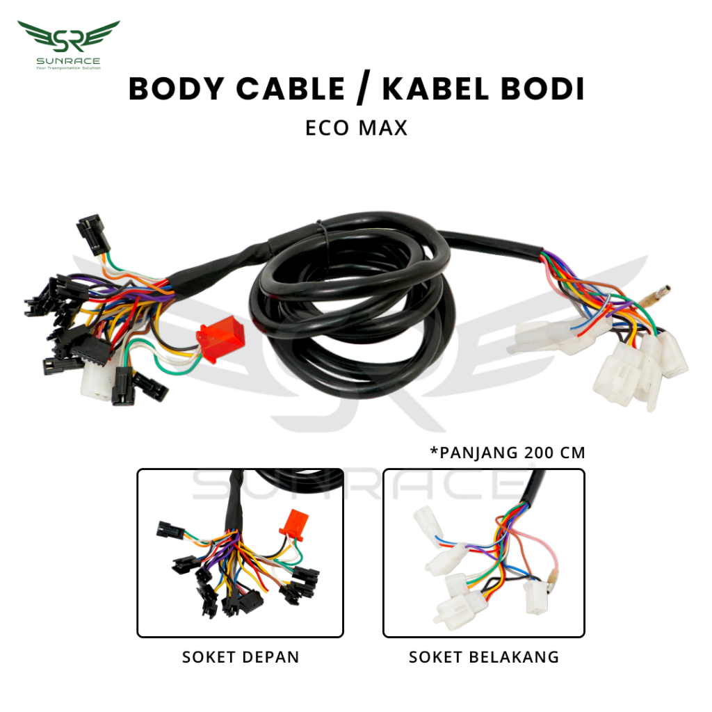 KABEL BODI / BODY / MAIN CABLE SEPEDA LISTRIK SUNRACE – UNIVERSAL ORIGINAL