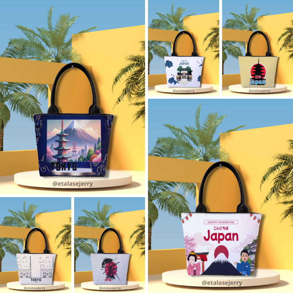 [Mini] Tas Souvenir Tote Bag - Top Handle Bag Wanita Japan