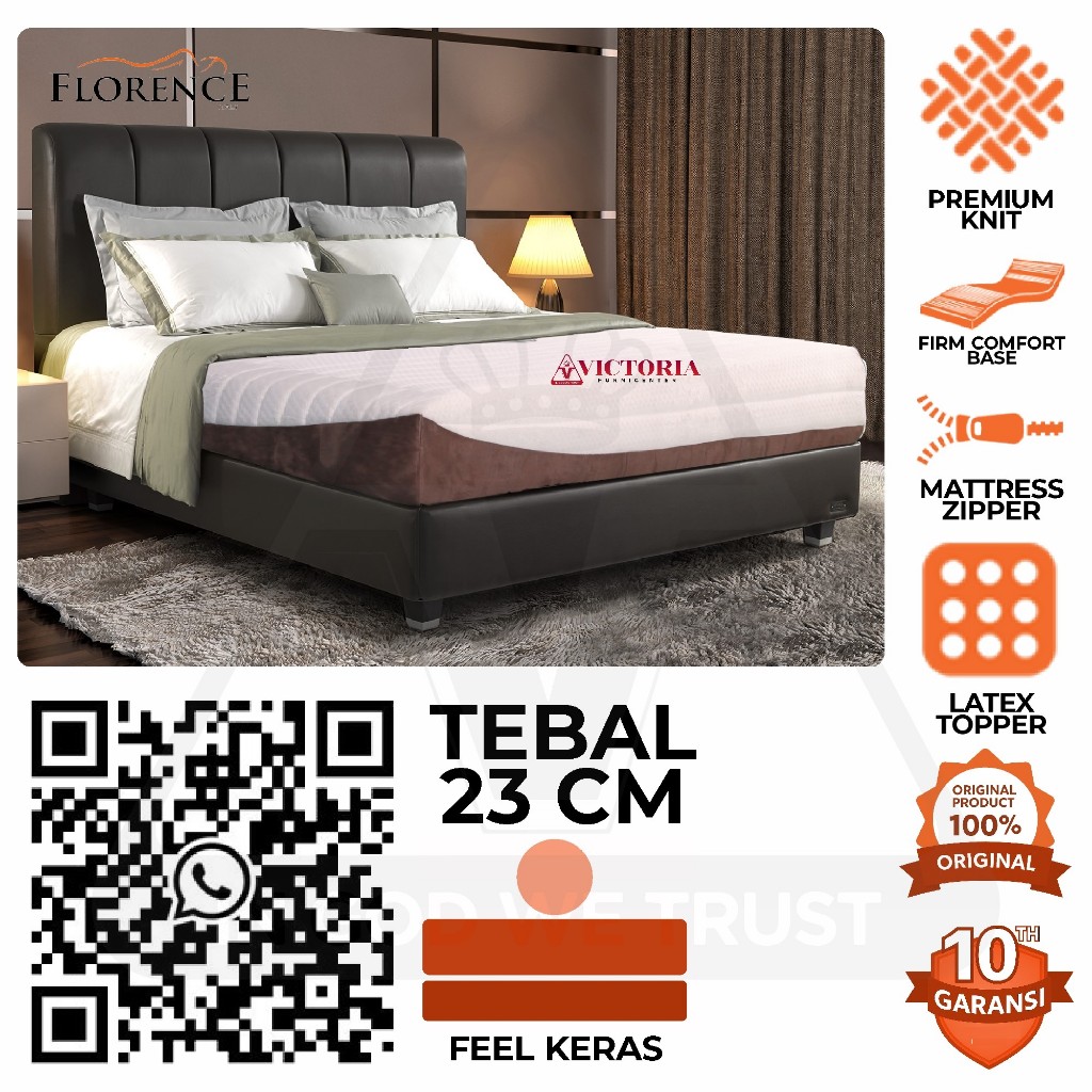 Florence  Livorno  Kasur Saja Only  160 x 200  160x200  Matras Mattress Spring Bed Springbed Termura