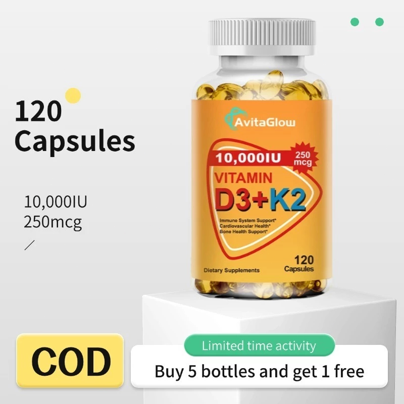 Now Mulittea Vitamin D3 K2 Kapsul 10000IU / Vitamin D3 K2 10000 IU