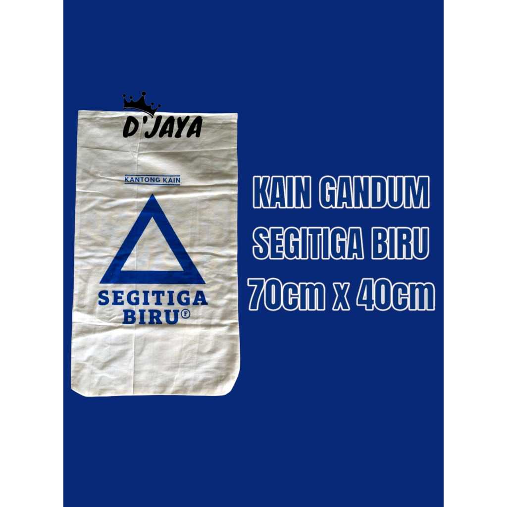 Karung Segitiga Biru 25Kg Baru karung gandum karung beras karung 25 kg karung segitiga biru totebag 