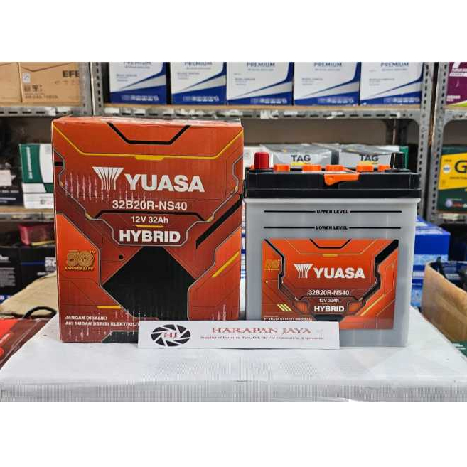 AKI MOBIL YUASA HYBRID NS40 / 32B20R (32AH)
