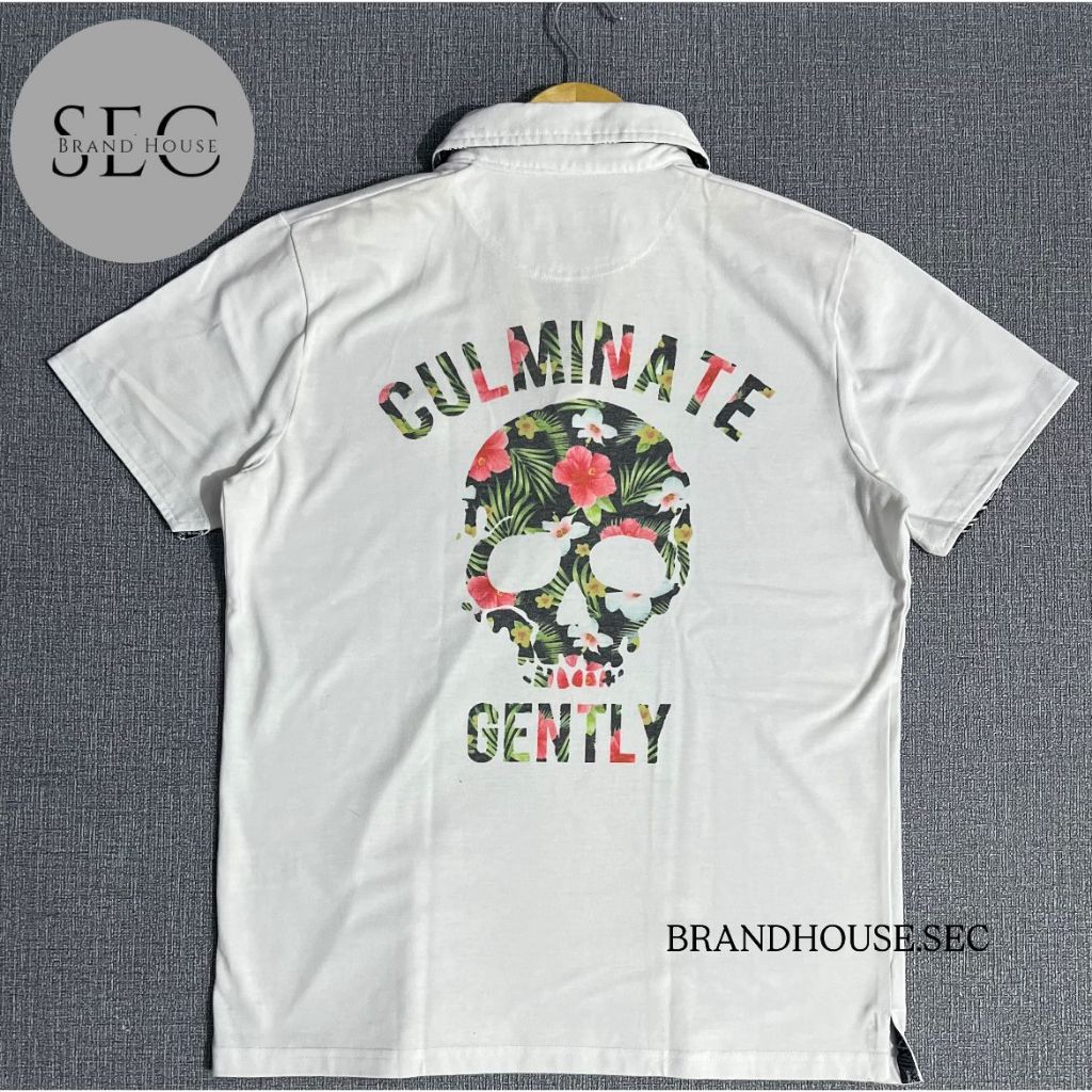 BAJU POLO MOTIF SKULL SECOND GROWTH BY GRAIL