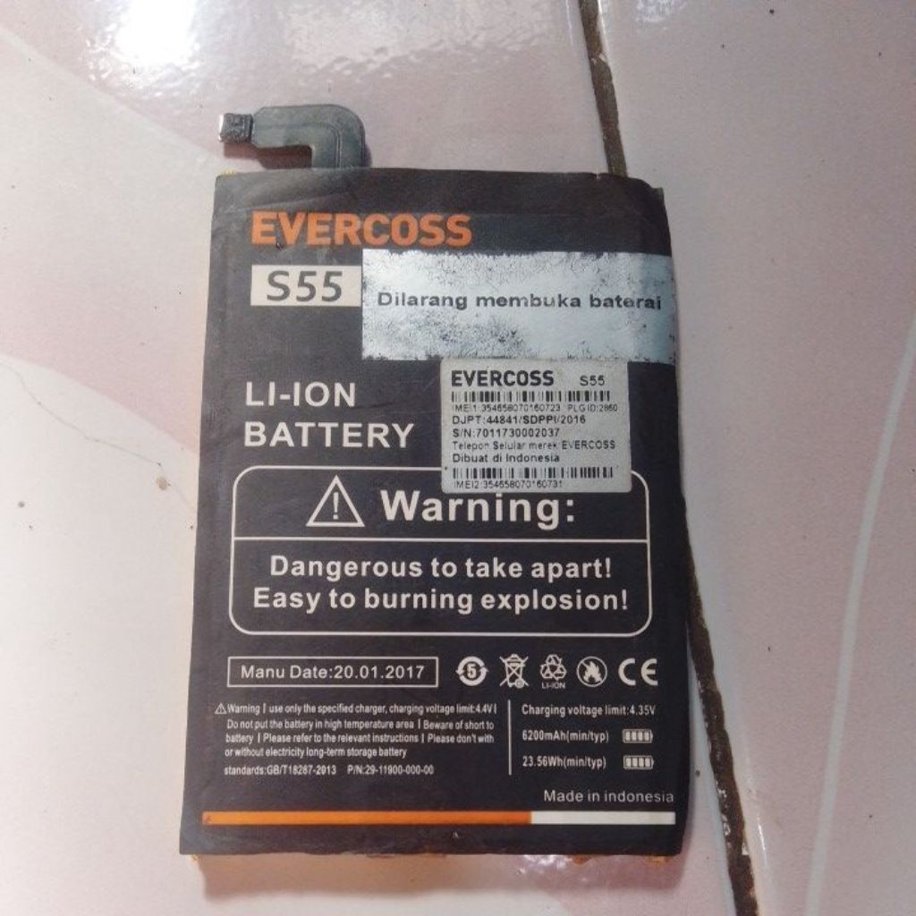 Batre Evercoss S55 Ori