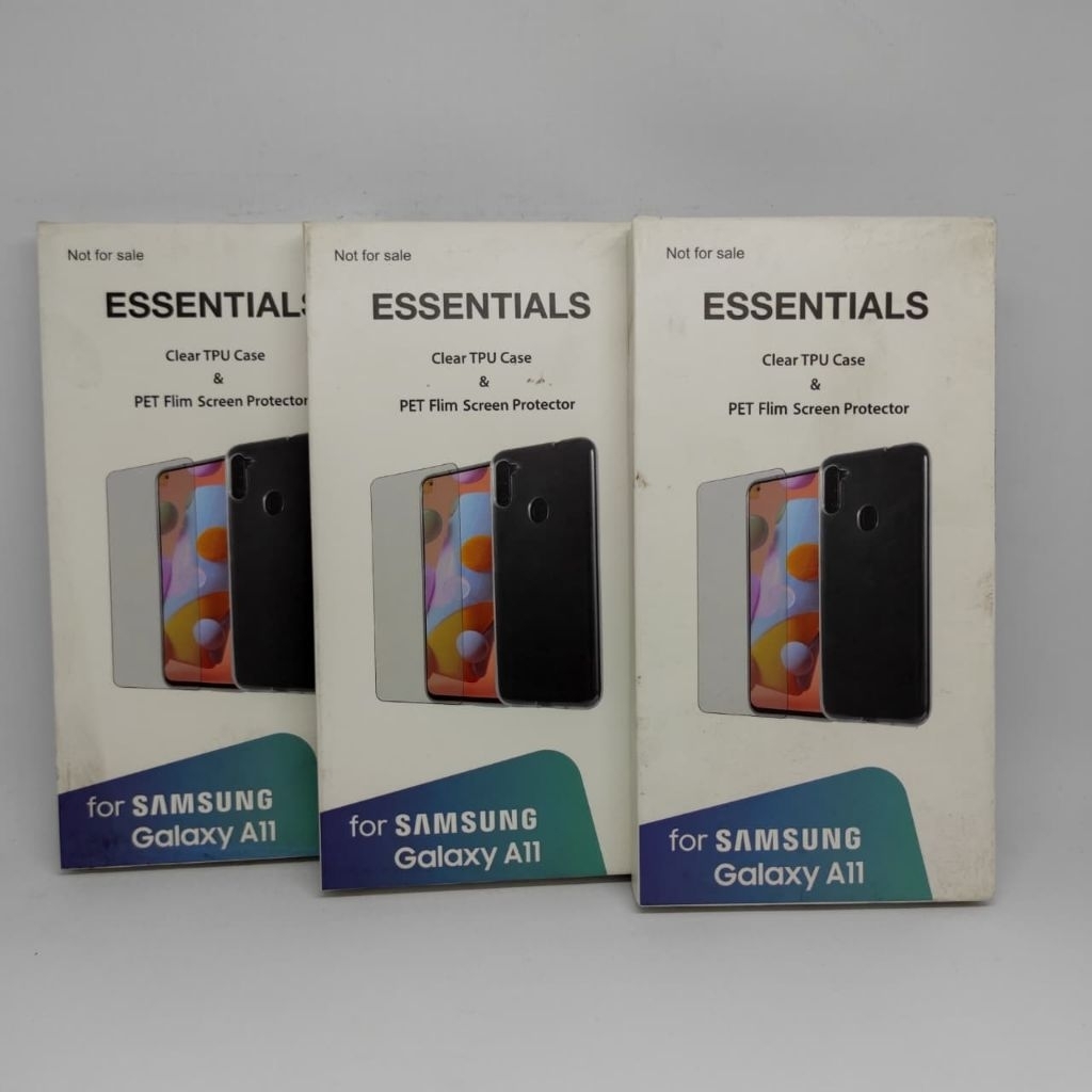 Essentials clear case cover Samsung galaxy A11