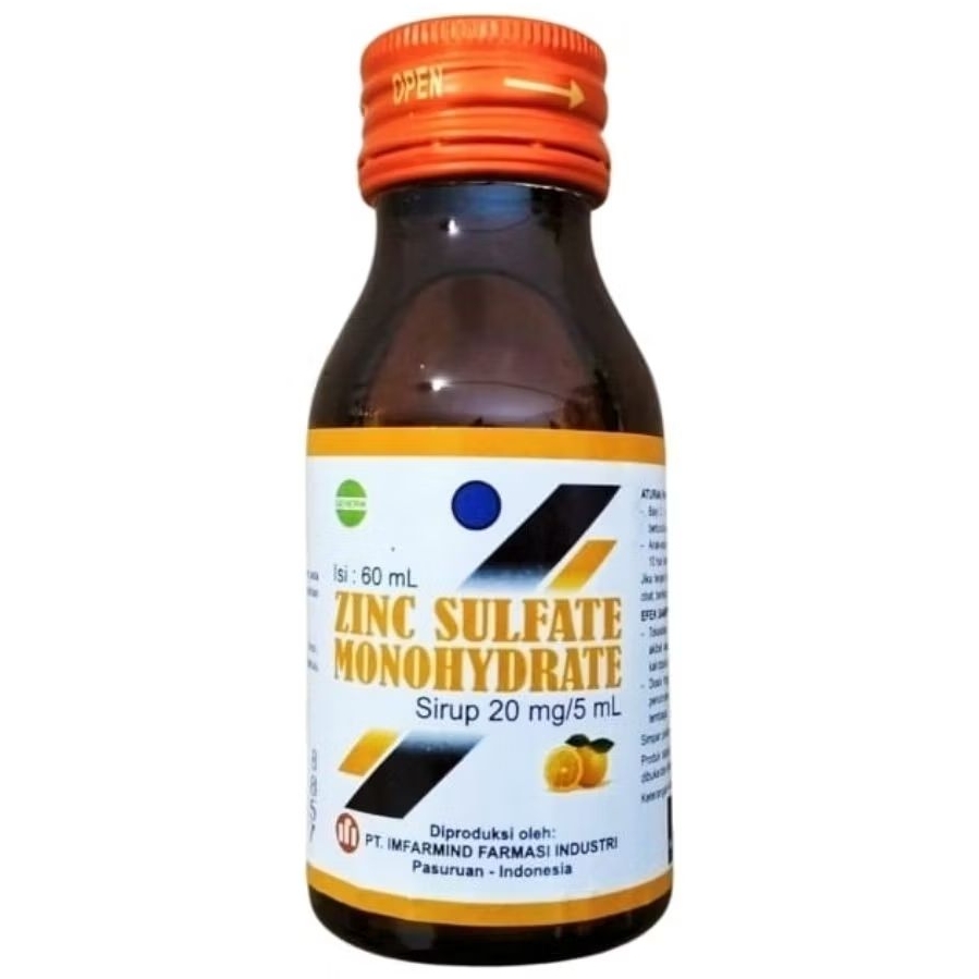 ZINC SULFATE MONOHYDRATE Sirup 20mg /5ml (60ml) - IFI /IMFARMIND
