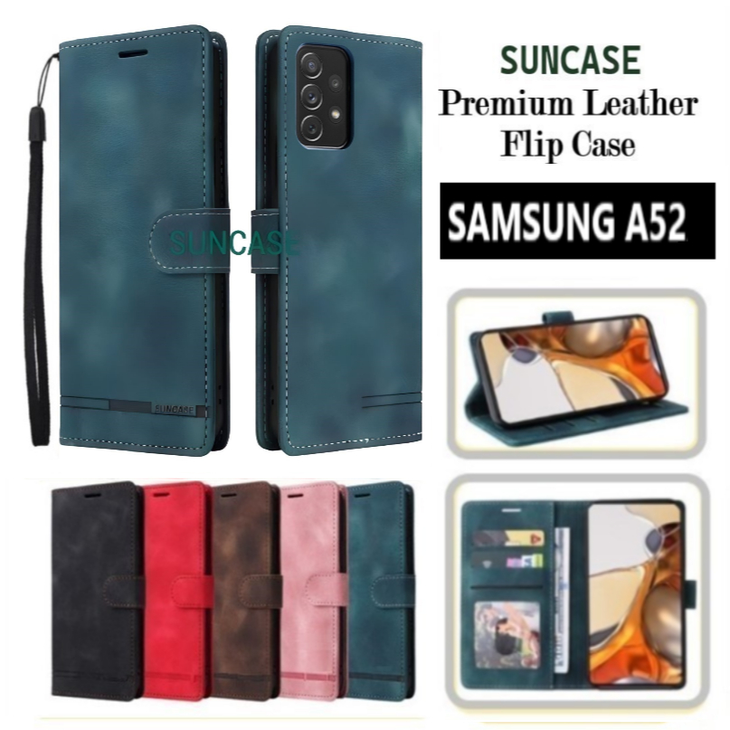 Case SAMSUNG A52 flip wallet case standing flip cover Handphone