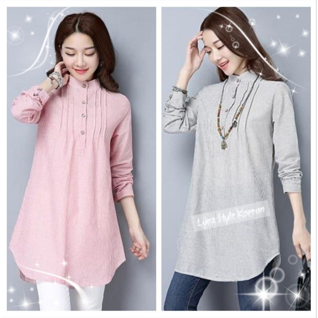 Blouse Atasan Baju Wanita Tunik Korea Import