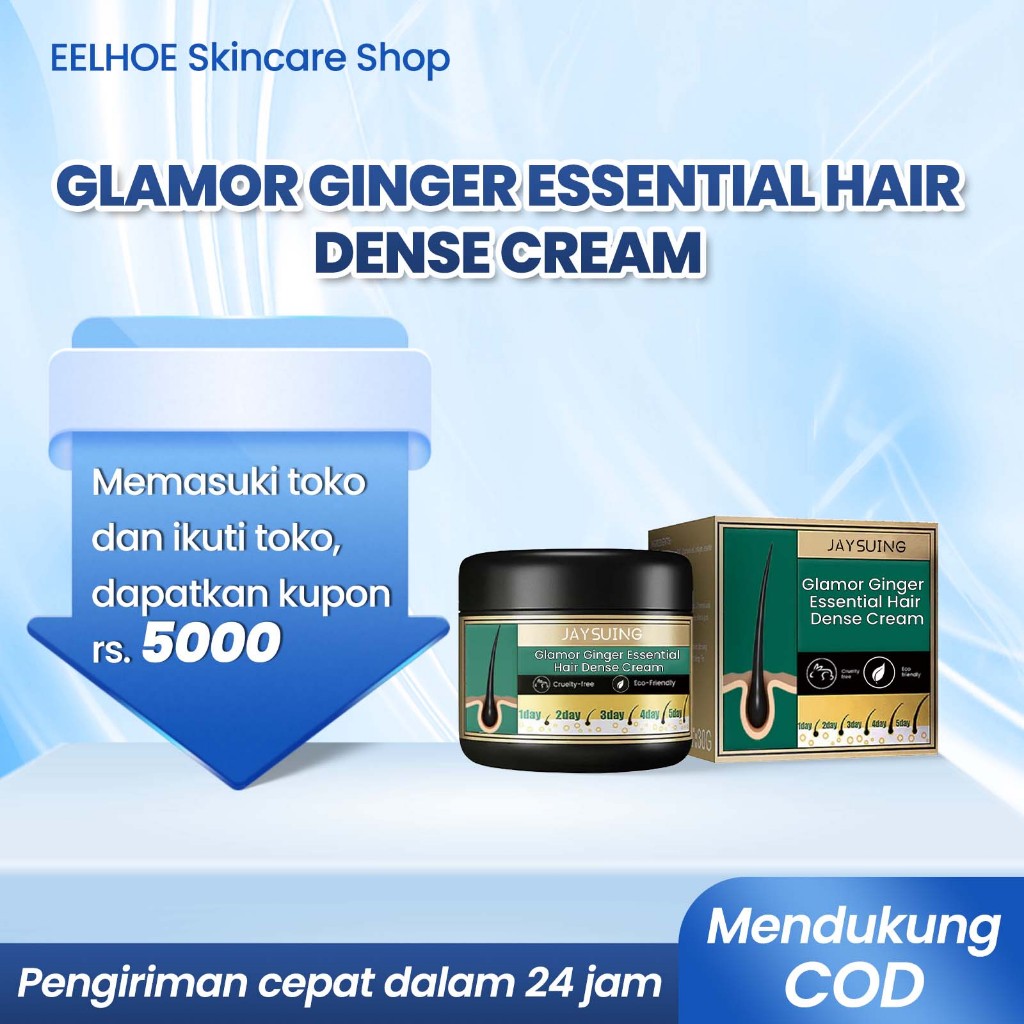 Jaysuing Ginger Hair Cream 30g  Penumbuh Rambut Rambut Botak Cepat Tumbuh Menutrisi Kondisi Rambut R