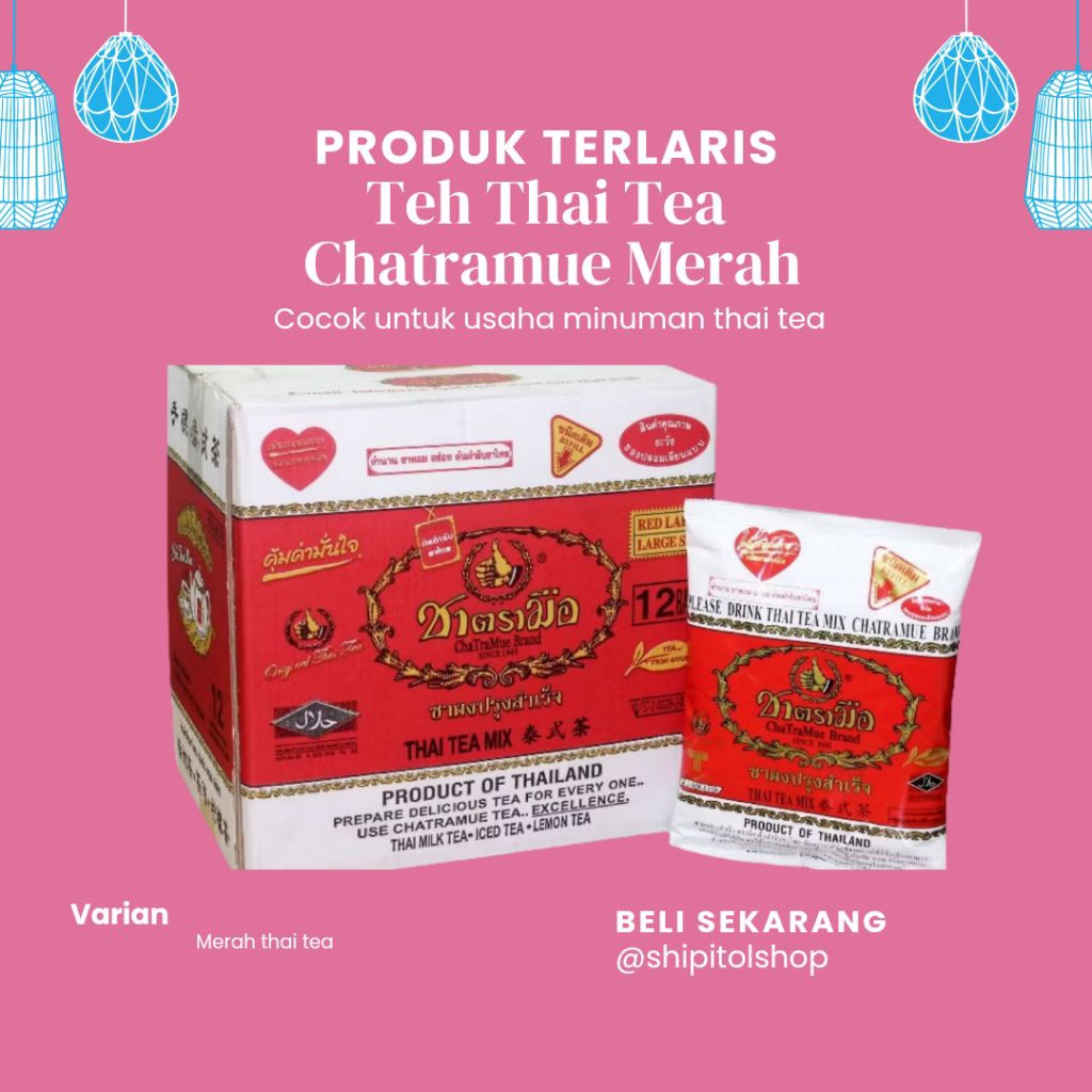 Teh Thai tea chatramue/teh thai tea thailand/bubuk thai tea / teh thai tea thailand