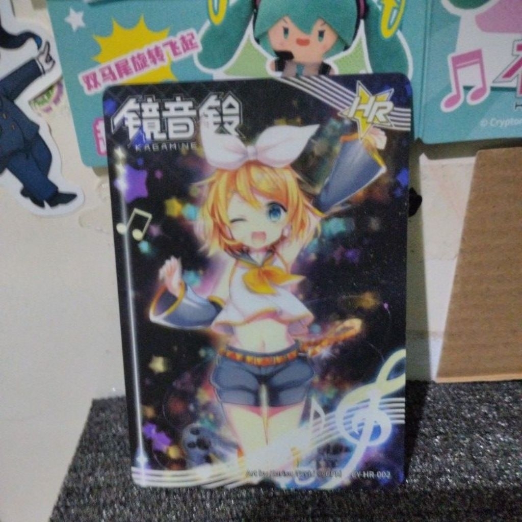 Kagamine Rin TGC Trading Card Kartu TGC Kagamine Rin Official 3D HR
