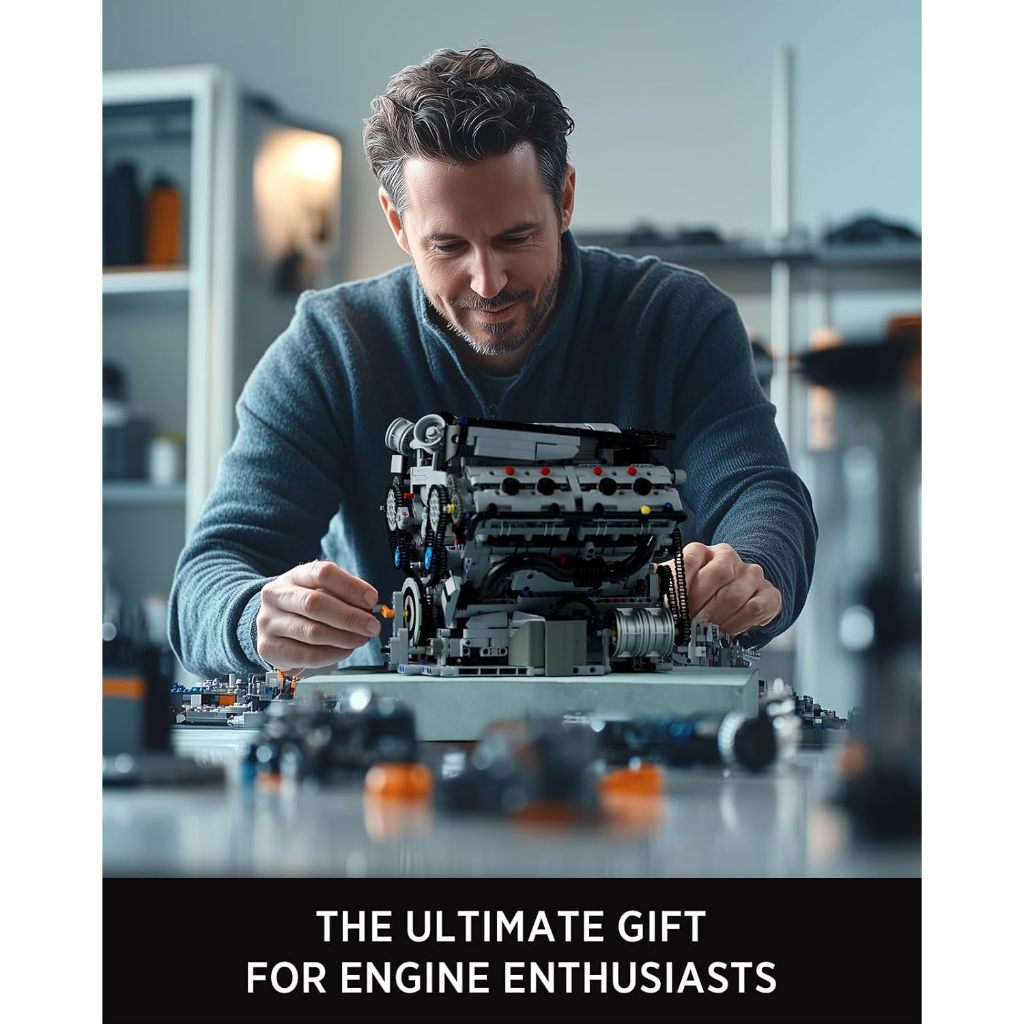 Nifeliz V8 Engine Building Set, Exclusive Advanced Collector's Engine Model