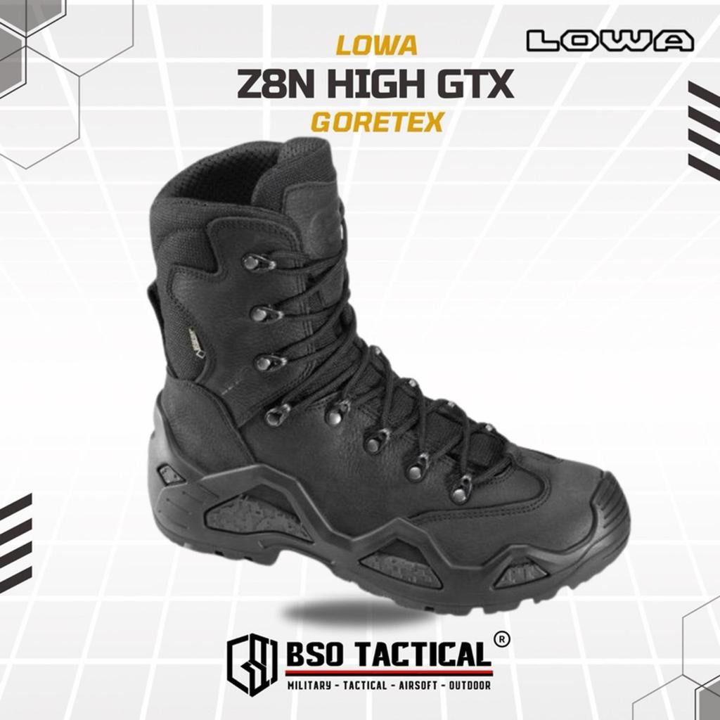 Sepatu Tactical Lowa Z8N GTX Goretex Black Boots Original