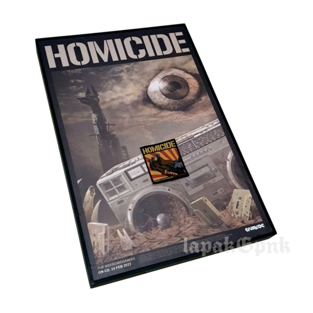 Bundling Patch Homicide - Godzkilla Necronometry & Poster  Homicide - The Nekromegamixx