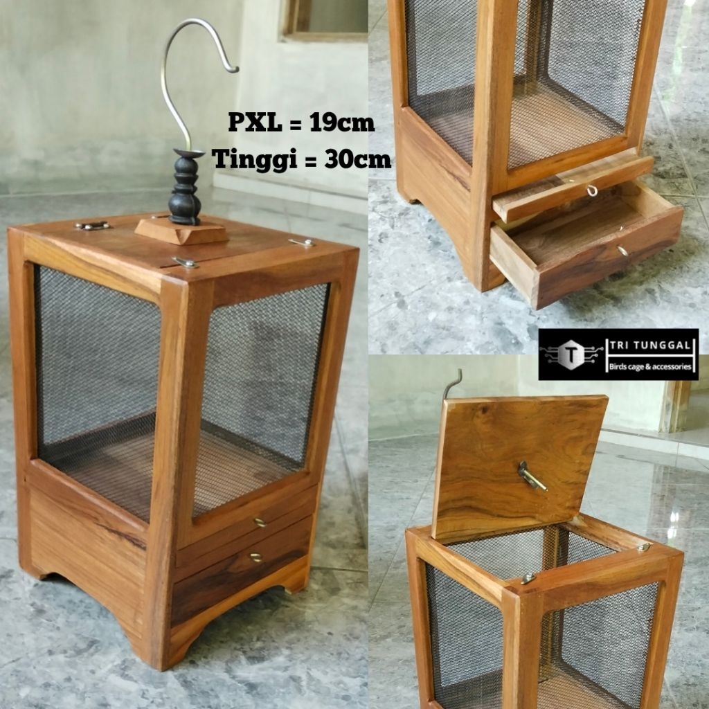 kandang jangkrik kayu jati mewah wadah jangkrik kayu minimalis sangkar jangkrik