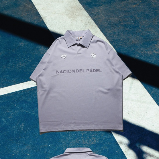Padel Polo Tee | Keepsake Lilac 250 GSM Australia Cotton | Oversize Polo Tee | Kaos Polo Oversize