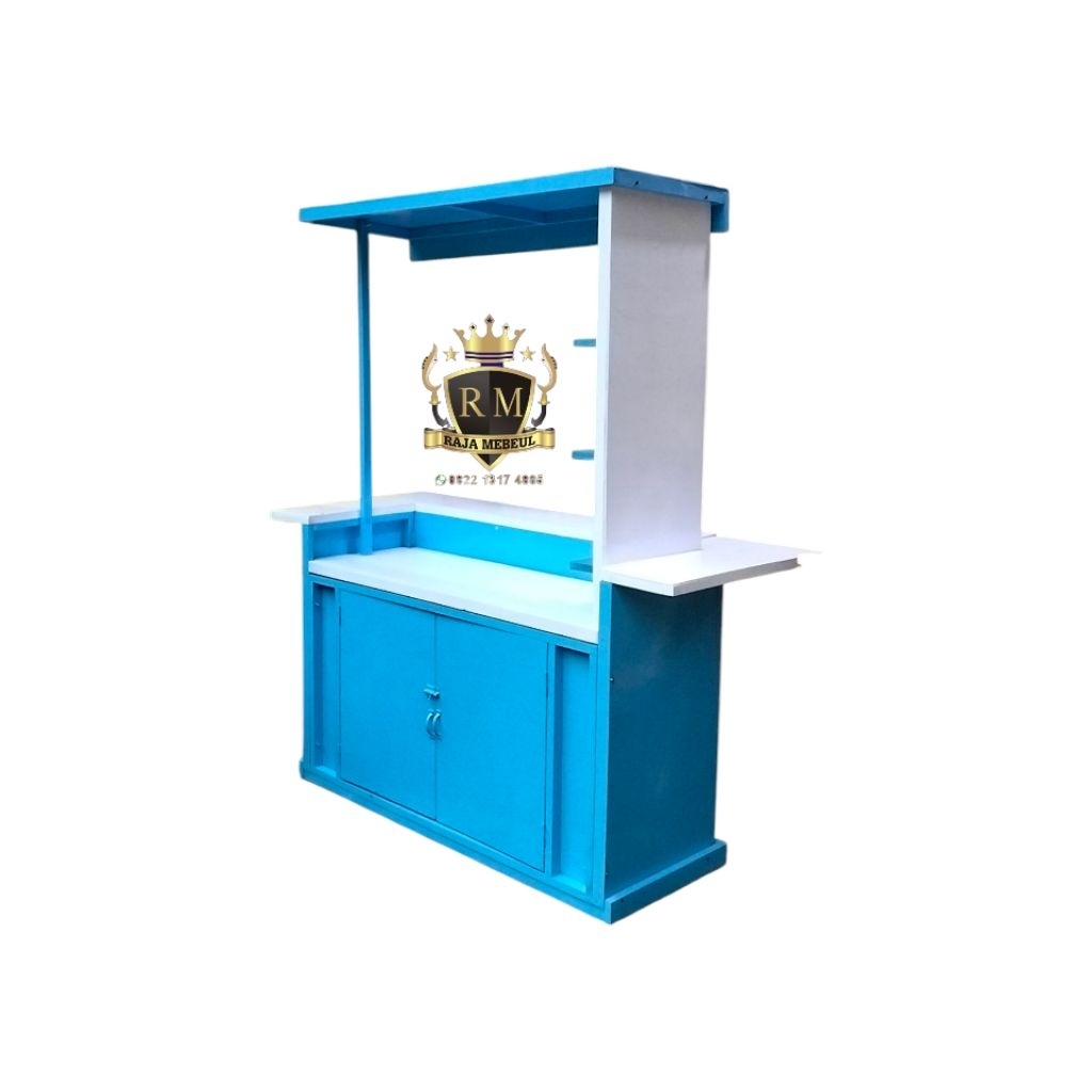 Booth lipat portable es minuman kopi/ Booth angkringan/ Booth stand jualan/ Meja lipat jualan/ Booth