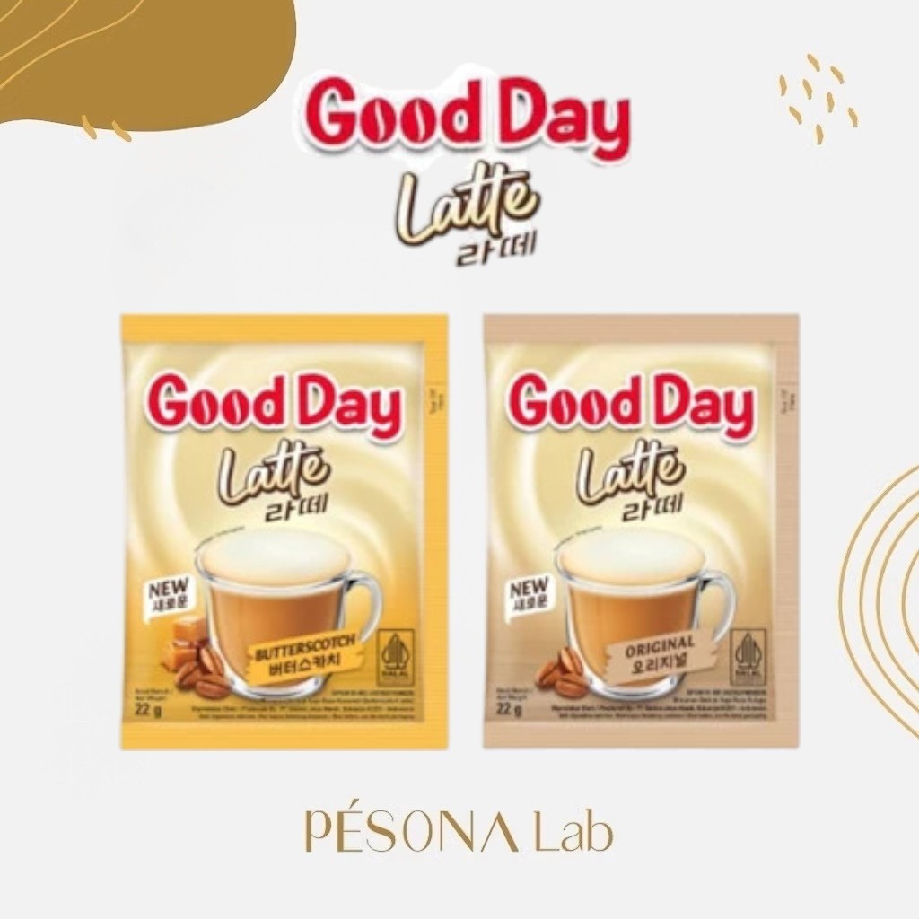 

GOOD DAY LATTE ORIGINAL & BUTTERSCOTH Isi 10 Sachet