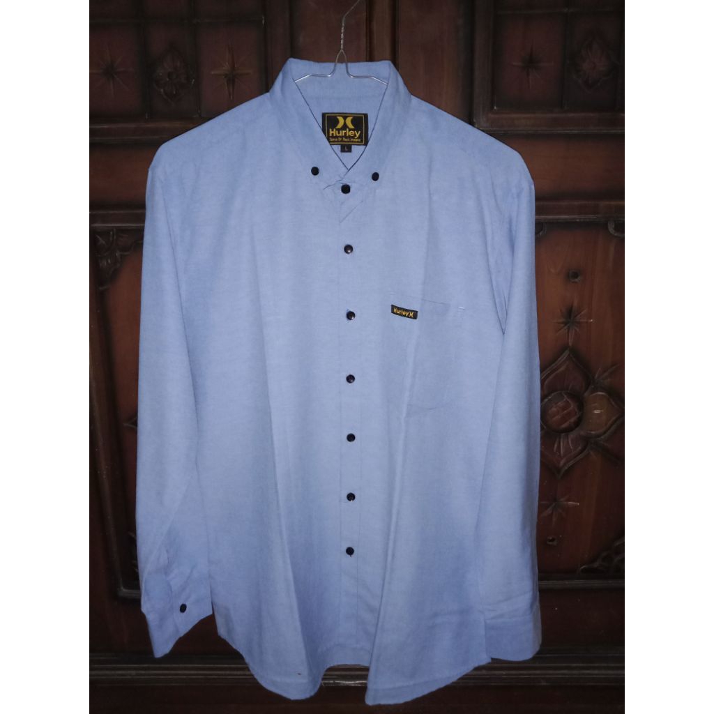 preloved kemeja soft blue