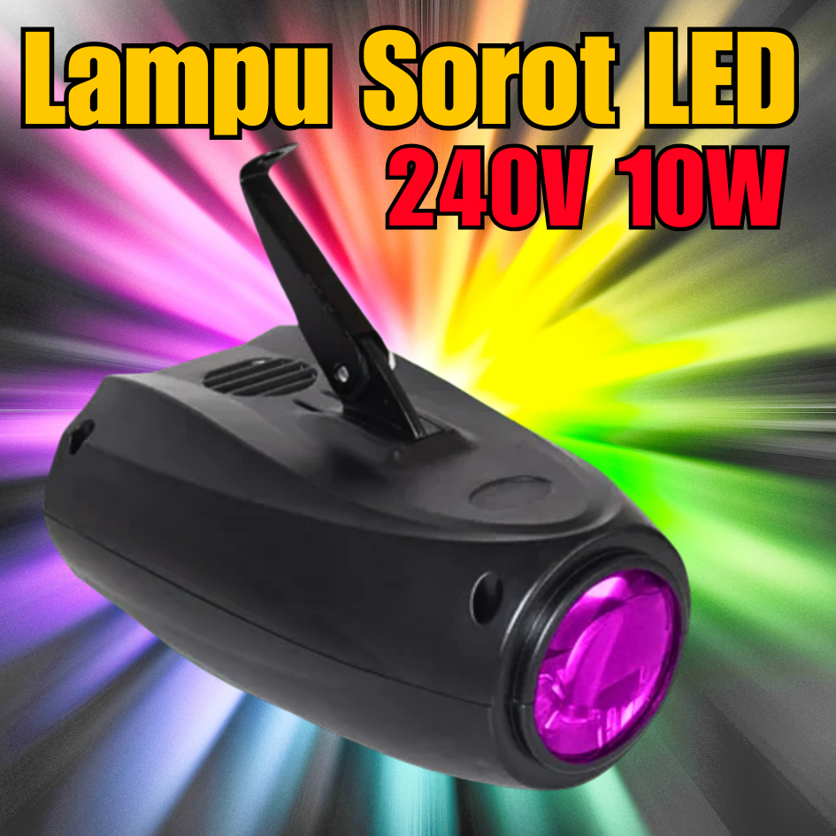 TaffLED Lampu Disco laser sensor suara musik sorot panggung LED RGB 240V 10W L18RG