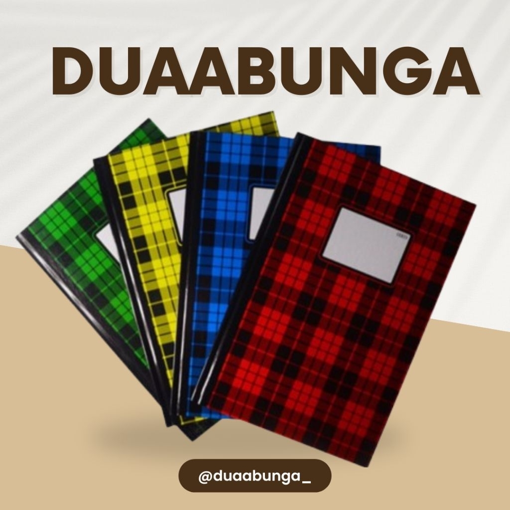 

BUKU BESAR HARDCOVER FOLIO BERGARIS / BUKU BESAR AKUNTANSI 100 LEMBAR KIKY/OKEY