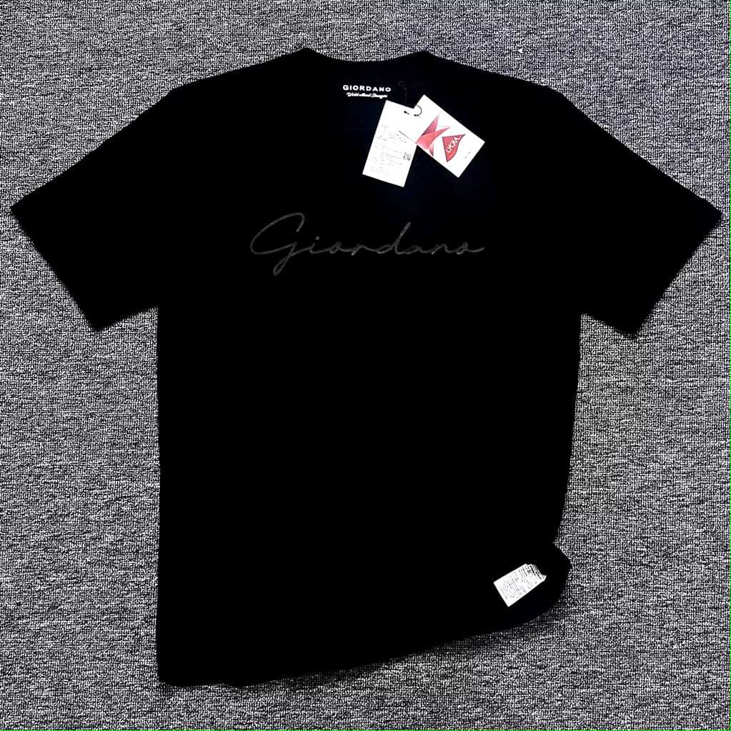 T-shirt Giordano Unisex Kaos Pria Wanita Regular M L XL XXL XXL  Bahan Katun Combat 24s Premium High