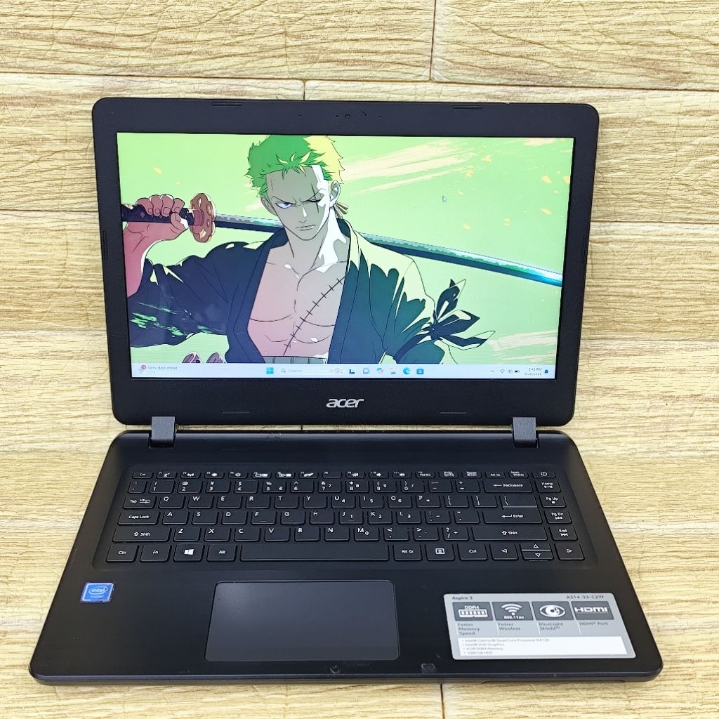 Laptop 2nd Acer Aspire 3 A314-33 Celeron N4120 Ram 4GB SSD 128GB HD