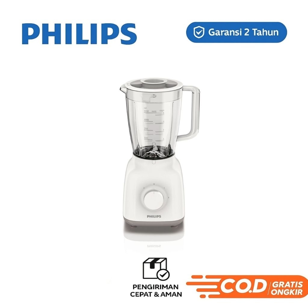 Blender Philips HR2106 -1.5L, Pisau ProBlend 4,drymill,plastik