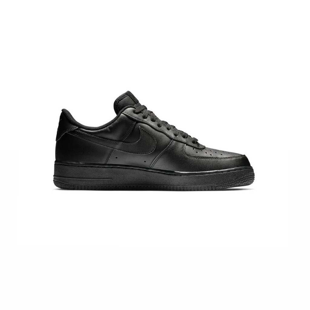Sepatu Sneakers Pria Nike Air Force 1 Low Triple Black Original 1000% (RESMI STORE)