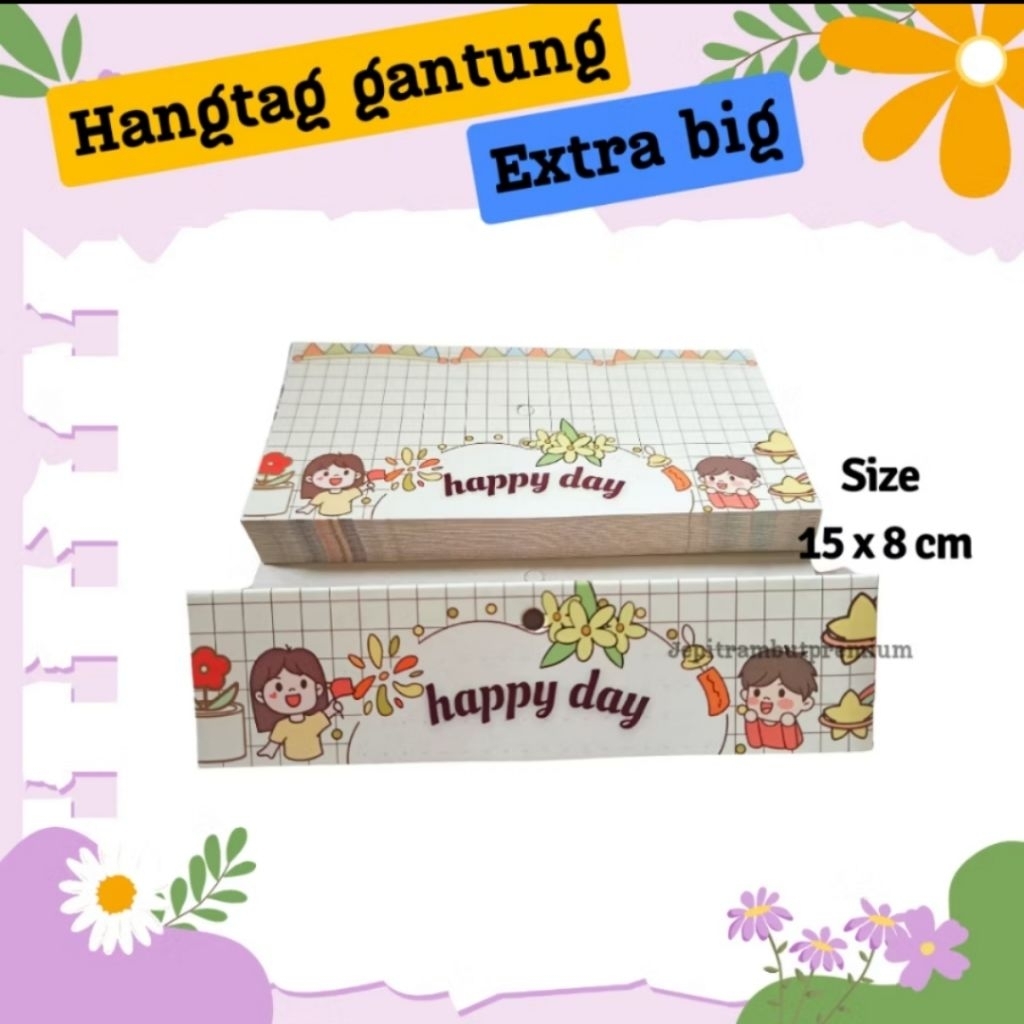 Hang tag jumbo / hang tag besar / label aksesoris / label souvenir
