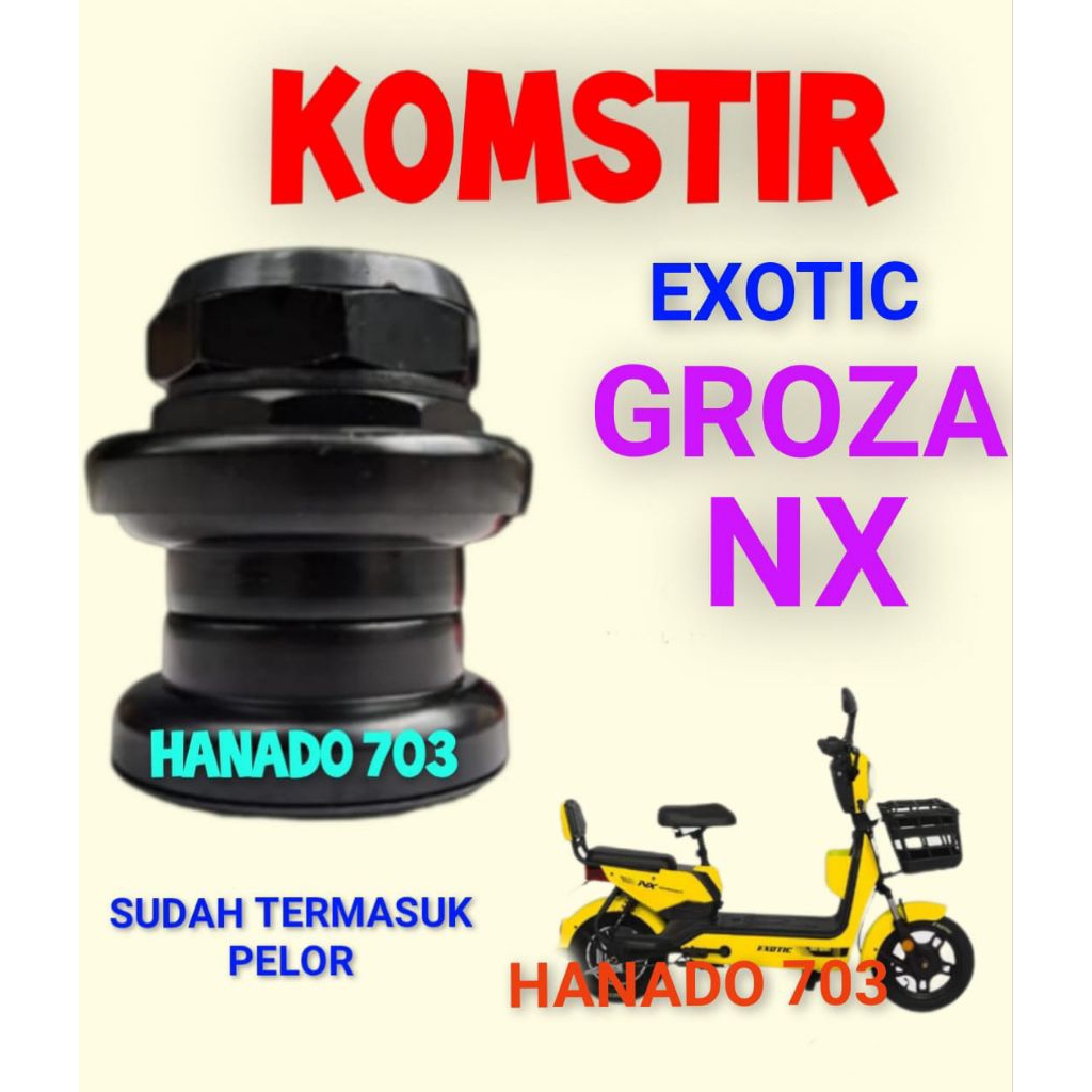 komstir exotic groza nx kones headset komfork sepeda listrik exotic groza nx