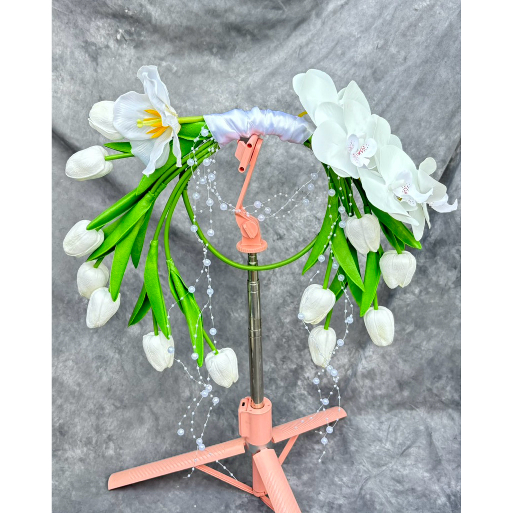 READY Calla Lily Tulip Bridal Bouquet/wedding bouquet/buket bunga calla lily tulip/handbuket