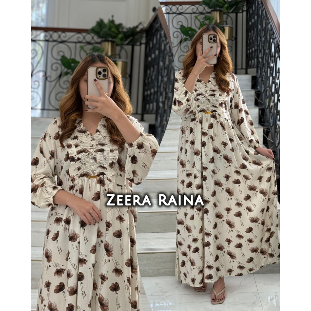 Daster Arab Zeera RAINA DRESS Rayon Viscose Premium By Zeera Original