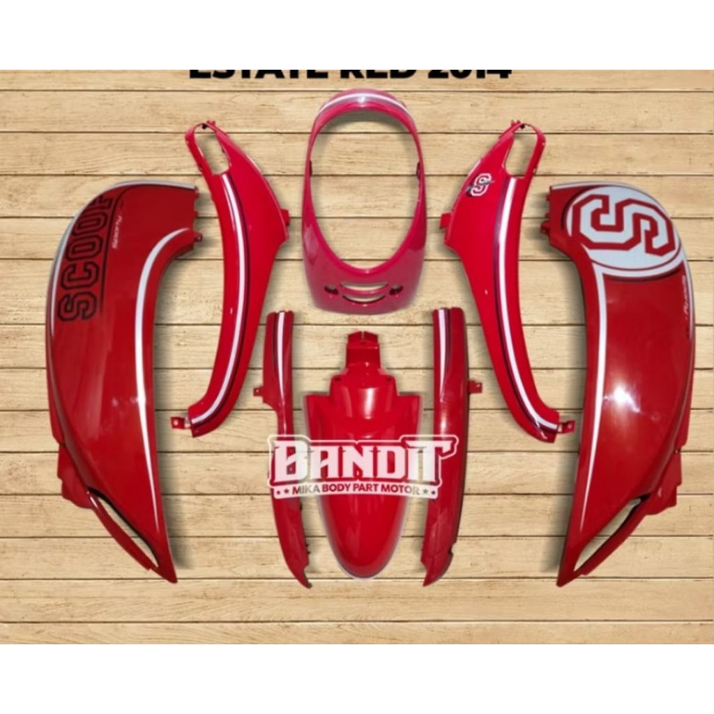 Cover body scoopy fi esp 2014 2015 merah